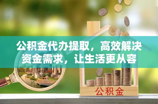 武隆公积金代办提取，高效解决资金需求，让生活更从容
