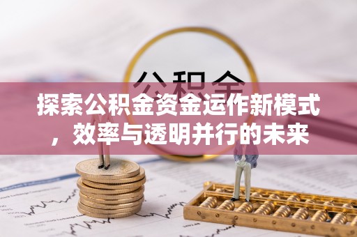 武隆探索公积金资金运作新模式，效率与透明并行的未来