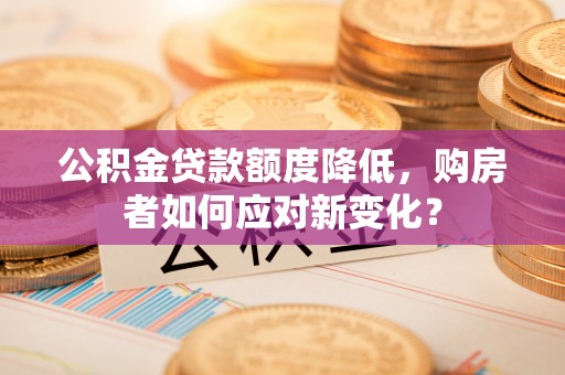 武隆公积金贷款额度降低，购房者如何应对新变化？