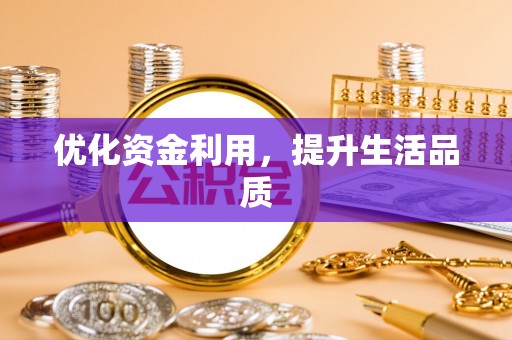 武隆优化资金利用，提升生活品质