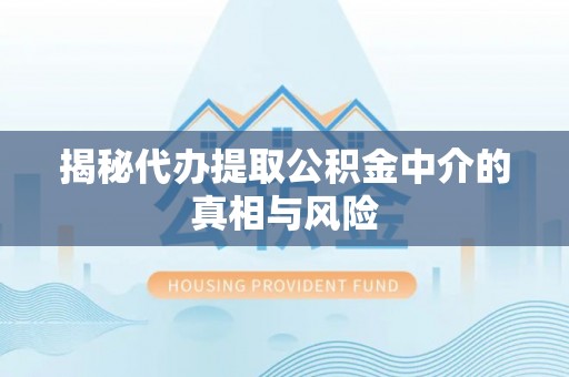 武隆揭秘代办提取公积金中介的真相与风险