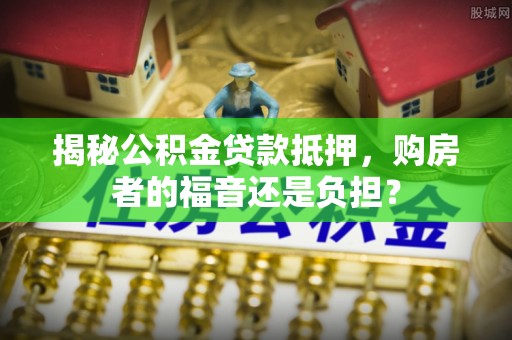 武隆揭秘公积金贷款抵押，购房者的福音还是负担？