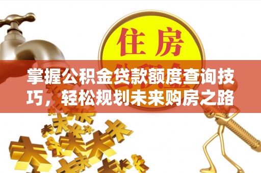 武隆掌握公积金贷款额度查询技巧，轻松规划未来购房之路