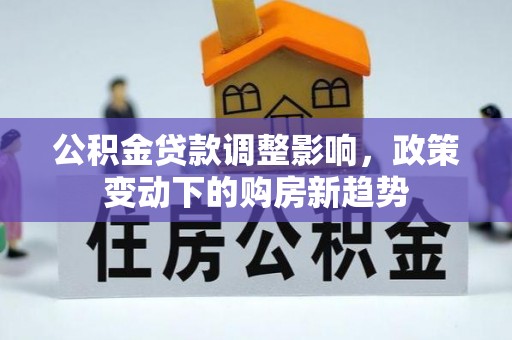 武隆公积金贷款调整影响，政策变动下的购房新趋势