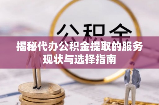 武隆揭秘代办公积金提取的服务现状与选择指南