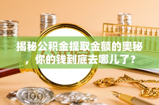 武隆揭秘公积金提取金额的奥秘，你的钱到底去哪儿了？