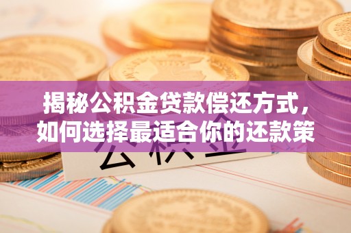 武隆揭秘公积金贷款偿还方式，如何选择最适合你的还款策略