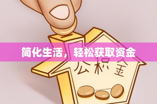 武隆简化生活，轻松获取资金